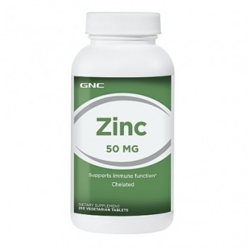 GNC ZINC 50 mg 250 Vegetarian Tablets - Made in USA